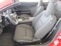 Black 2012 Chevrolet Camaro LT/RS Convertible Interior Color