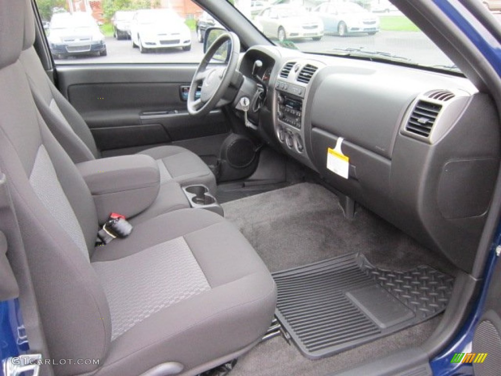 Ebony Interior 2012 Chevrolet Colorado LT Extended Cab 4x4 Photo #54278510
