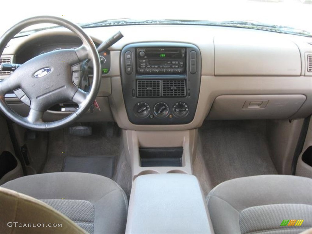 2002 Ford Explorer XLT 4x4 Medium Parchment Dashboard Photo #54279252