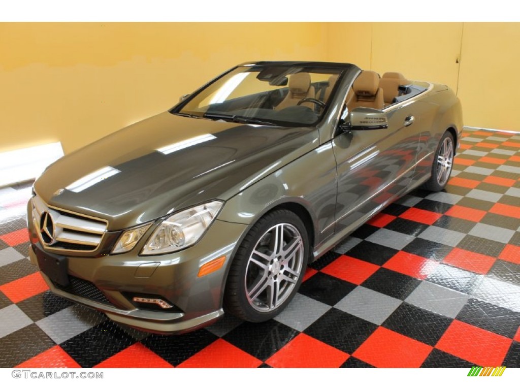 2011 E 550 Cabriolet - Steel Grey Metallic / Almond/Mocha photo #1