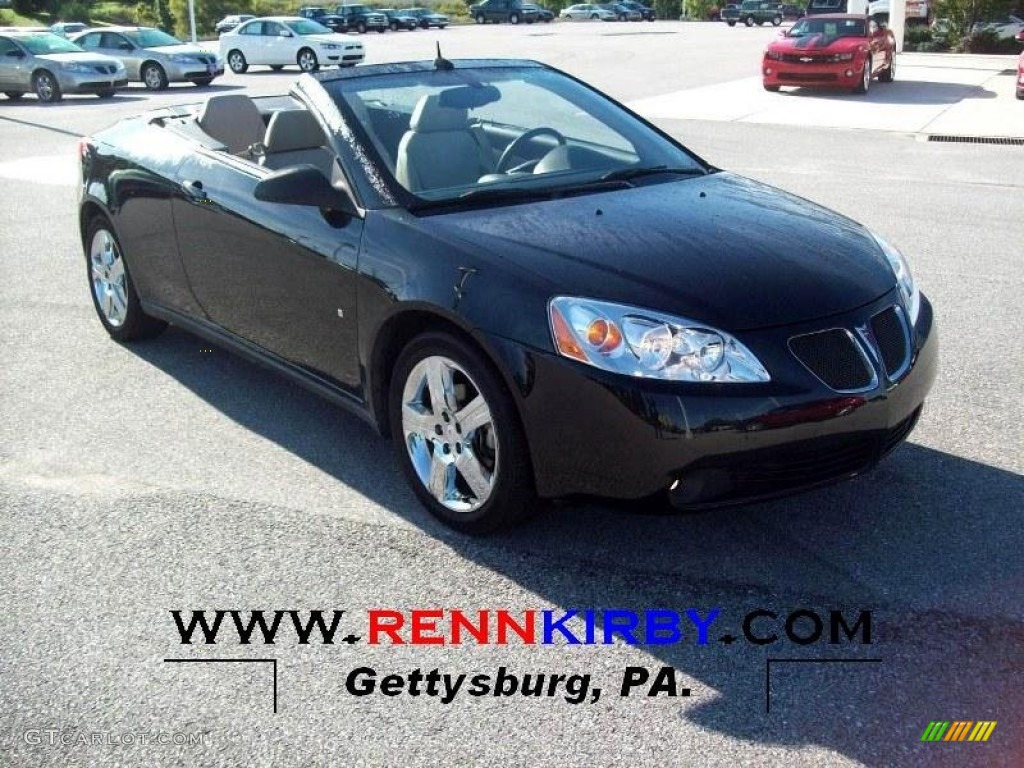 2008 G6 GT Convertible - Black / Light Taupe photo #1