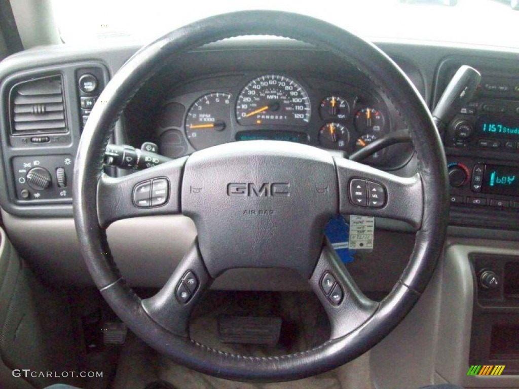 2006 GMC Yukon XL SLT 4x4 Pewter/Dark Pewter Steering Wheel Photo #54281024