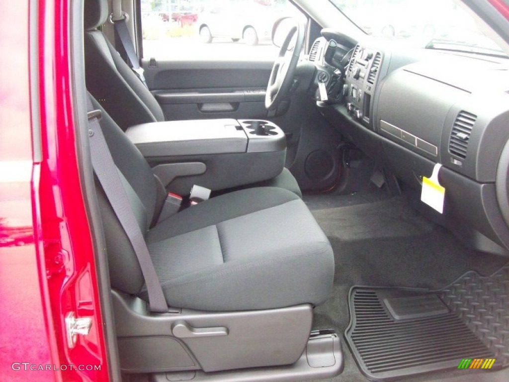 Ebony Interior 2012 Chevrolet Silverado 1500 LT Crew Cab 4x4 Photo #54281741