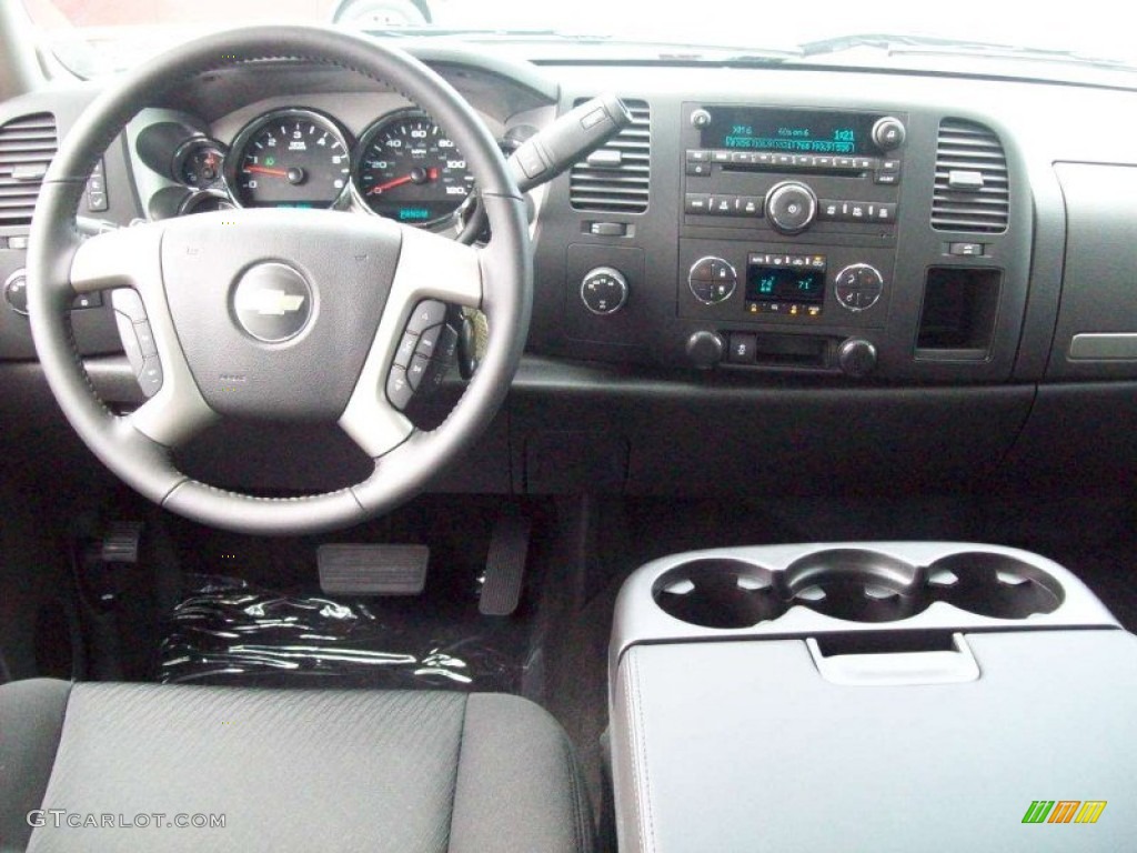 2012 Chevrolet Silverado 1500 LT Crew Cab 4x4 Ebony Dashboard Photo #54281759