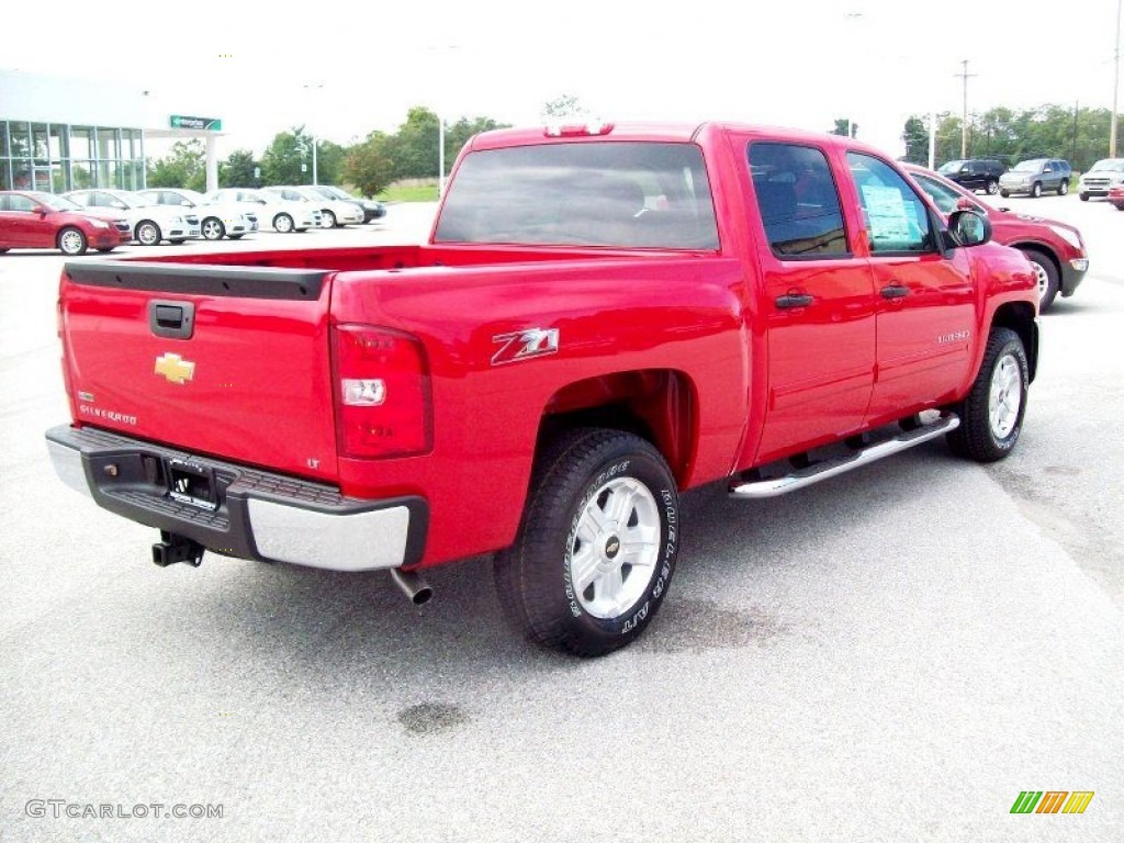 Victory Red 2012 Chevrolet Silverado 1500 LT Crew Cab 4x4 Exterior Photo #54281810