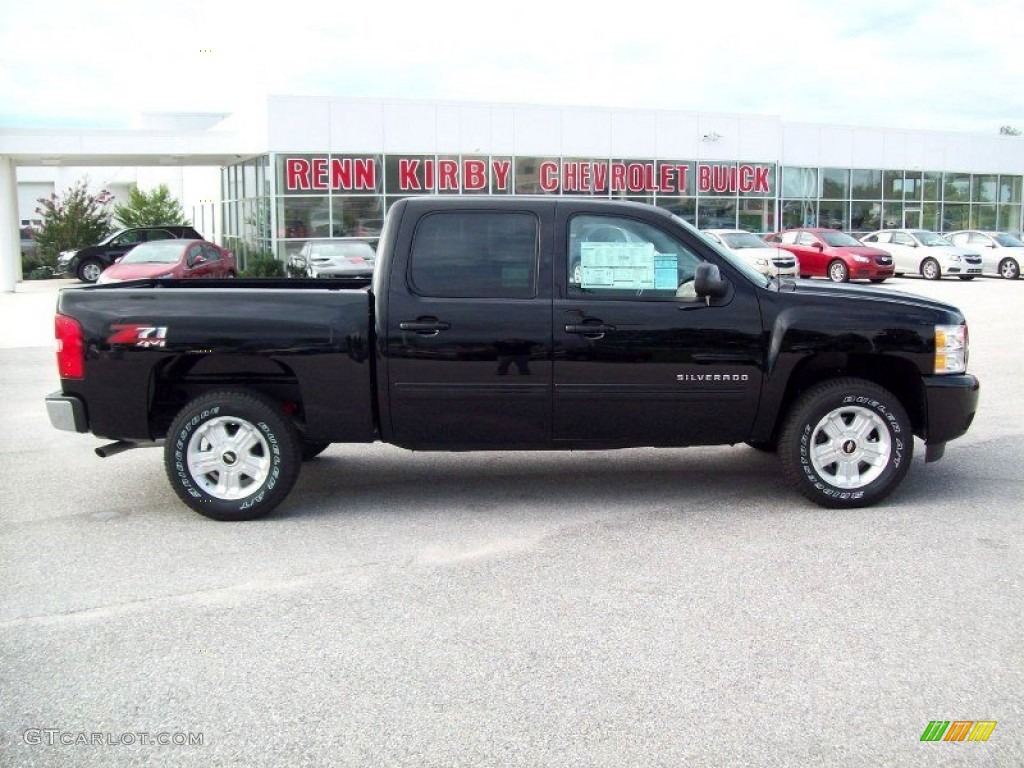 2012 Silverado 1500 LT Crew Cab 4x4 - Black / Ebony photo #3