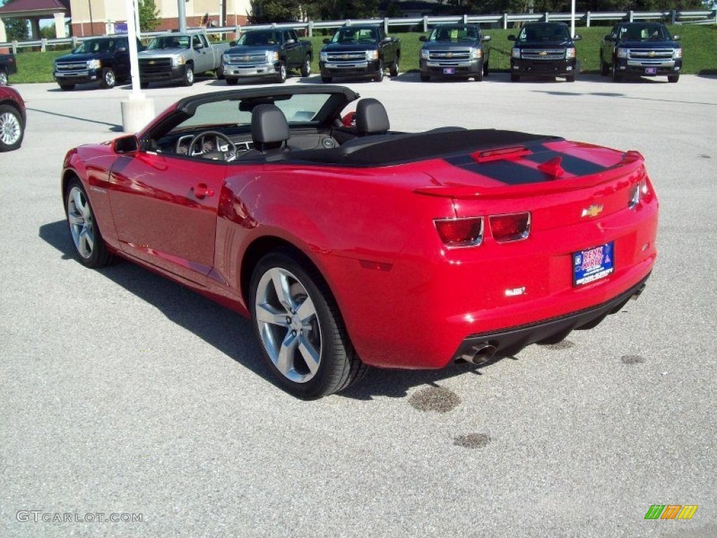 2012 Camaro SS/RS Convertible - Victory Red / Black photo #12