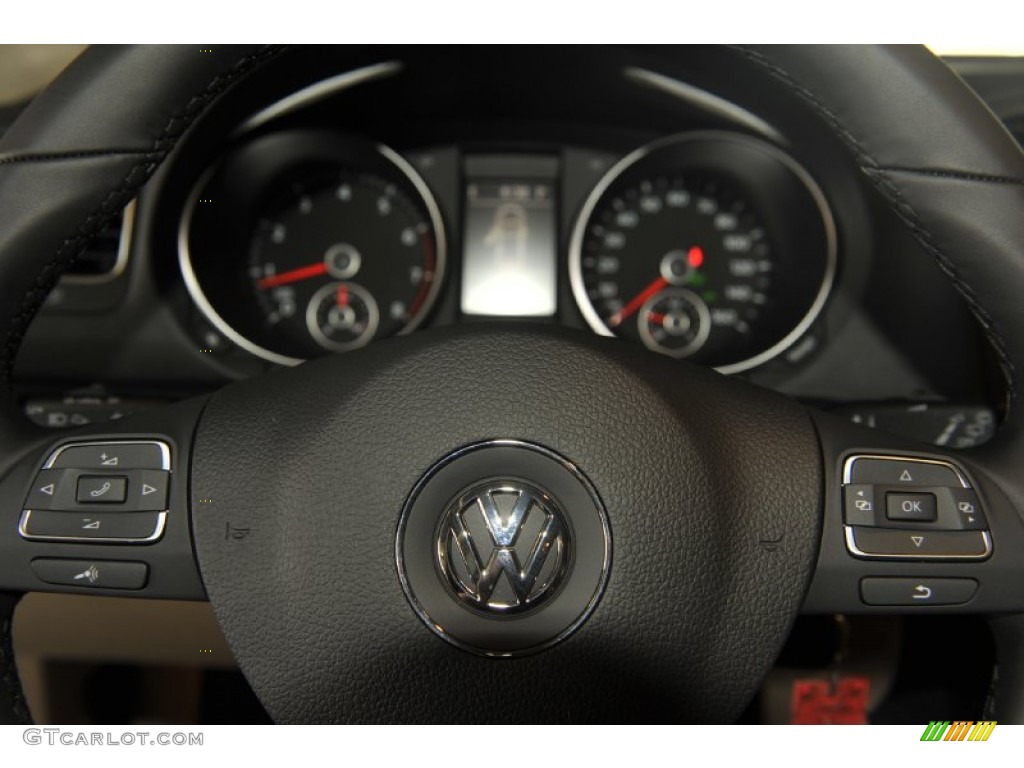 2012 Jetta SE SportWagen - White Gold Metallic / Cornsilk Beige photo #20