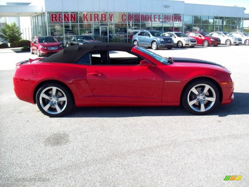 2012 Camaro SS/RS Convertible - Victory Red / Black photo #14