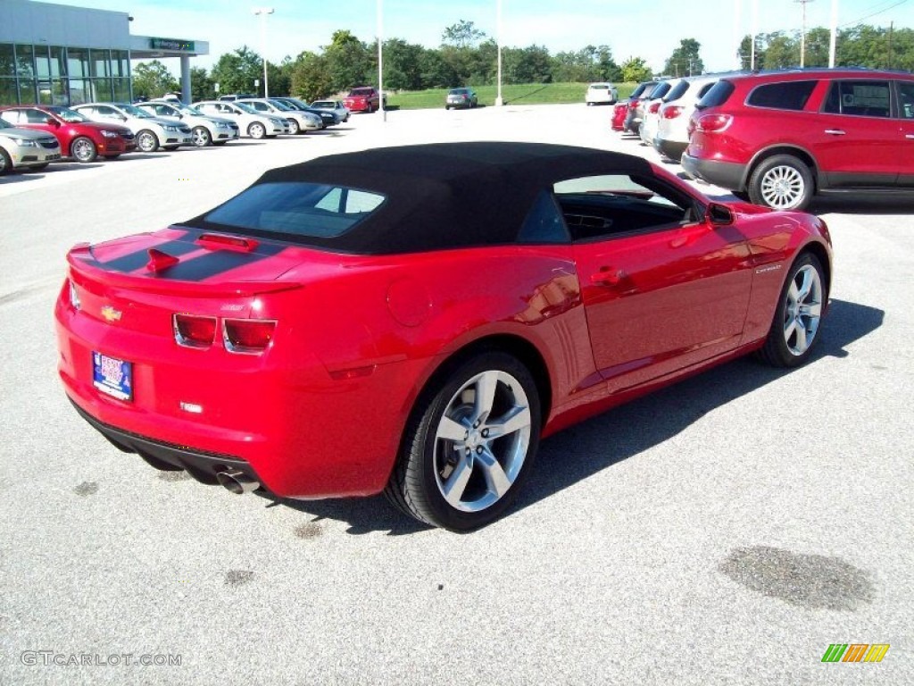 2012 Camaro SS/RS Convertible - Victory Red / Black photo #15