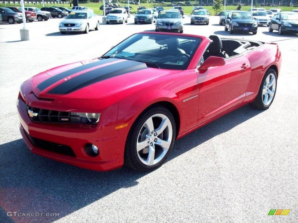 2012 Camaro SS/RS Convertible - Victory Red / Black photo #16
