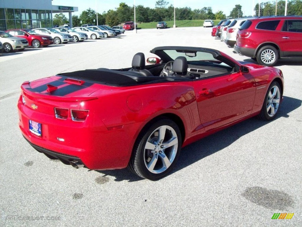 2012 Camaro SS/RS Convertible - Victory Red / Black photo #18
