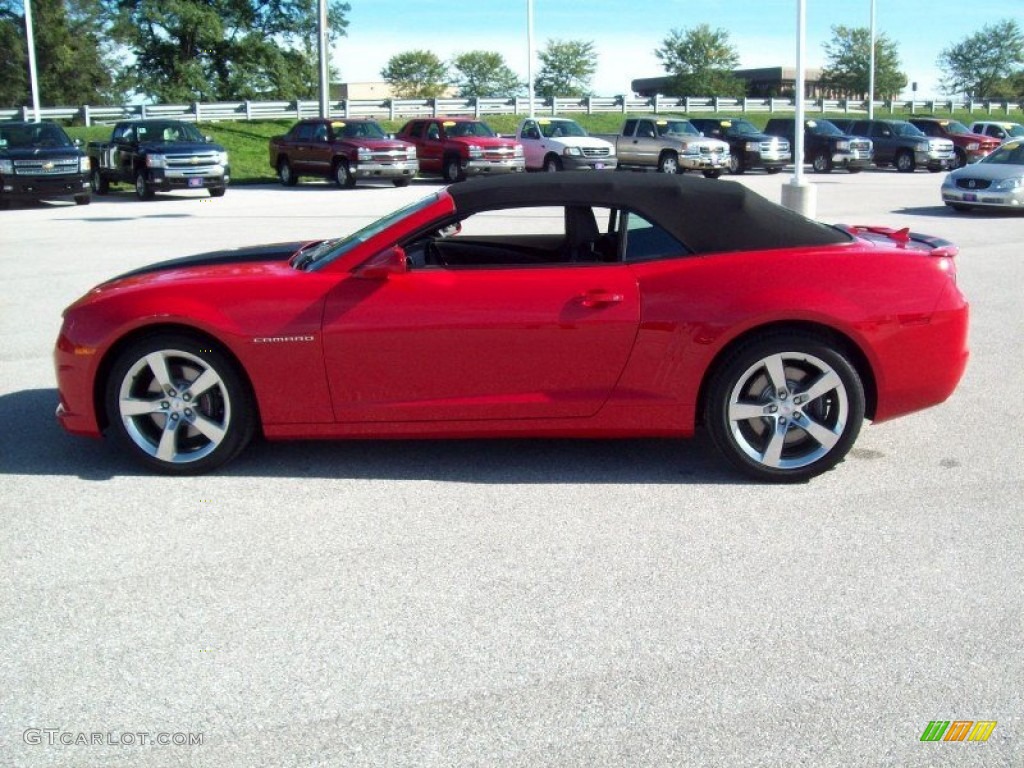 2012 Camaro SS/RS Convertible - Victory Red / Black photo #19