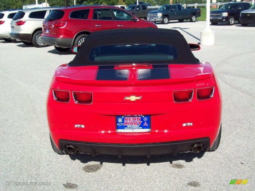 2012 Camaro SS/RS Convertible - Victory Red / Black photo #20