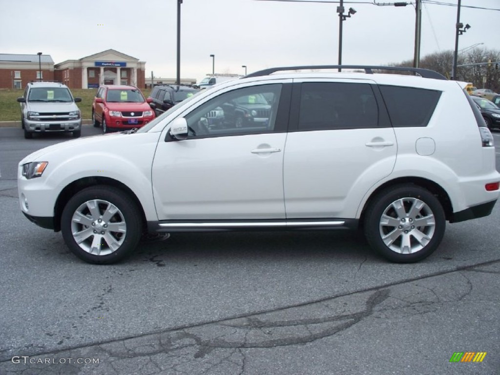 Diamond White Pearl 2012 Mitsubishi Outlander SE AWD Exterior Photo #54285059