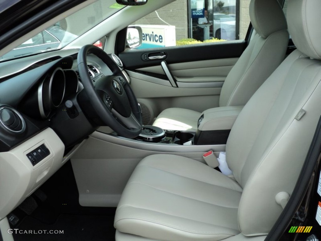 Sand Interior 2011 Mazda CX-7 s Grand Touring AWD Photo #54285764