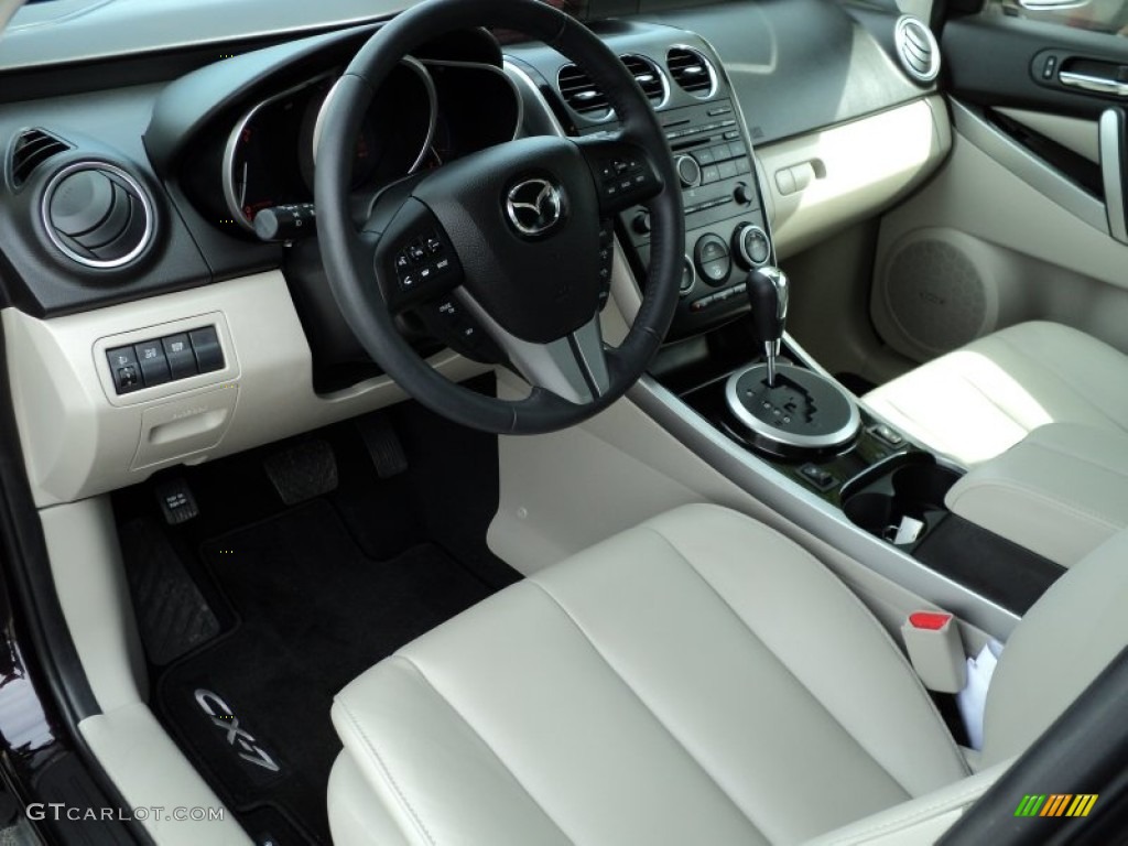 Sand Interior 2011 Mazda CX-7 s Grand Touring AWD Photo #54285773