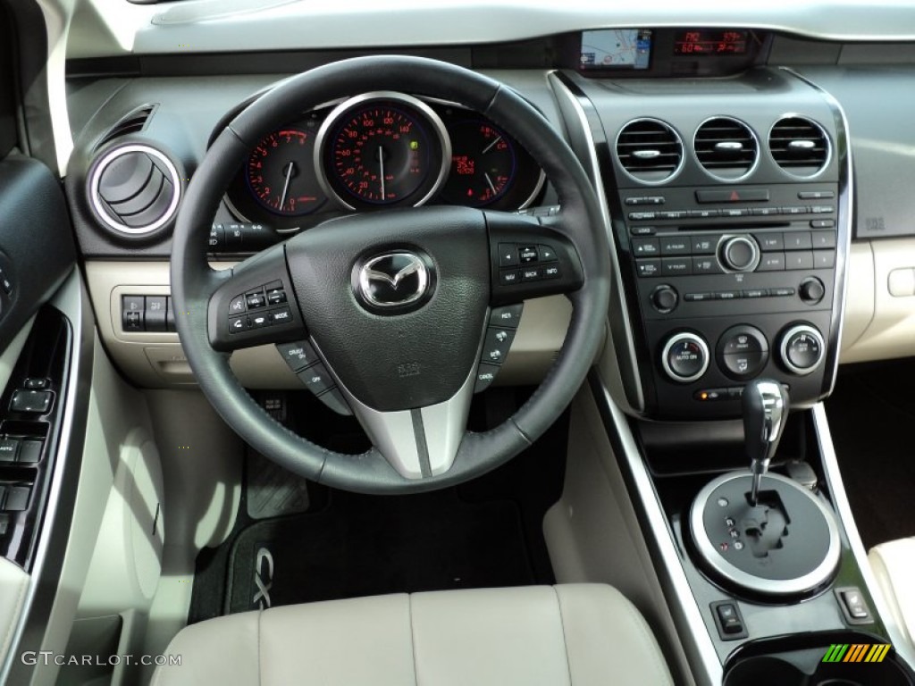 2011 Mazda CX-7 s Grand Touring AWD Sand Dashboard Photo #54285803