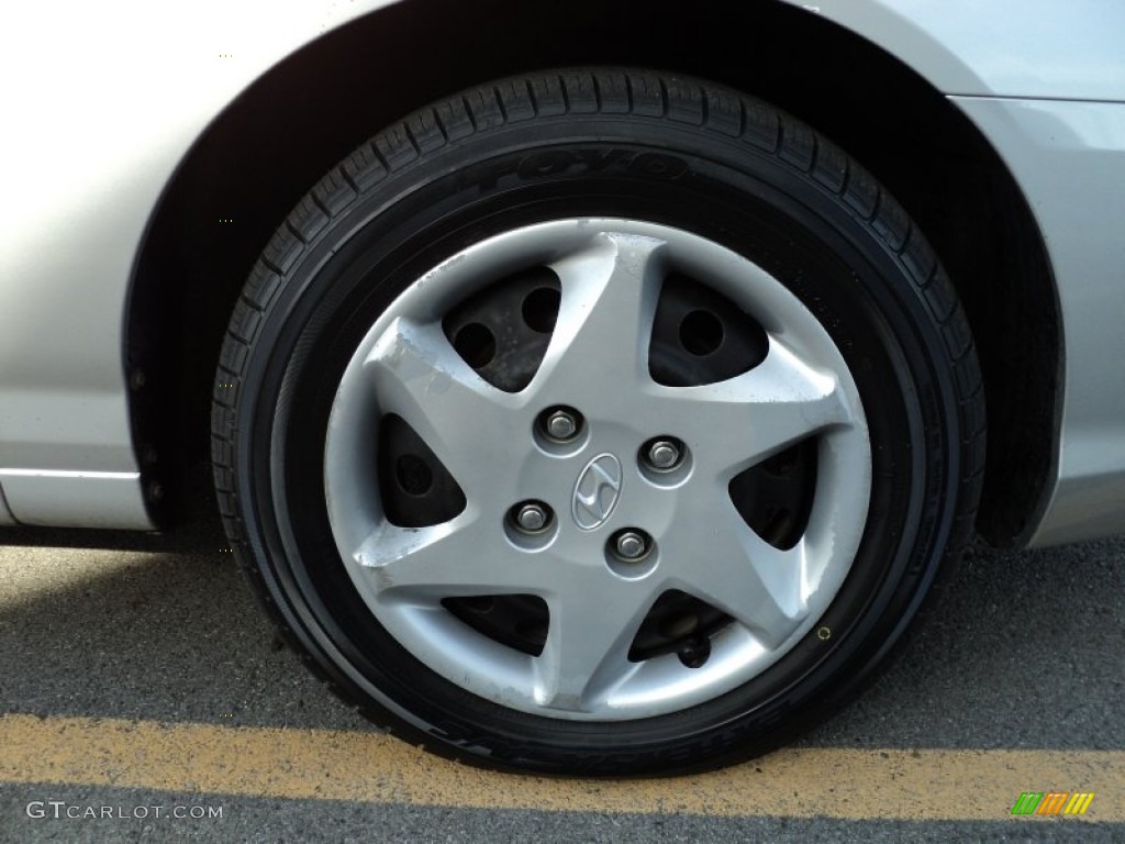 2004 Elantra GLS Sedan - Sterling Silver / Gray photo #5
