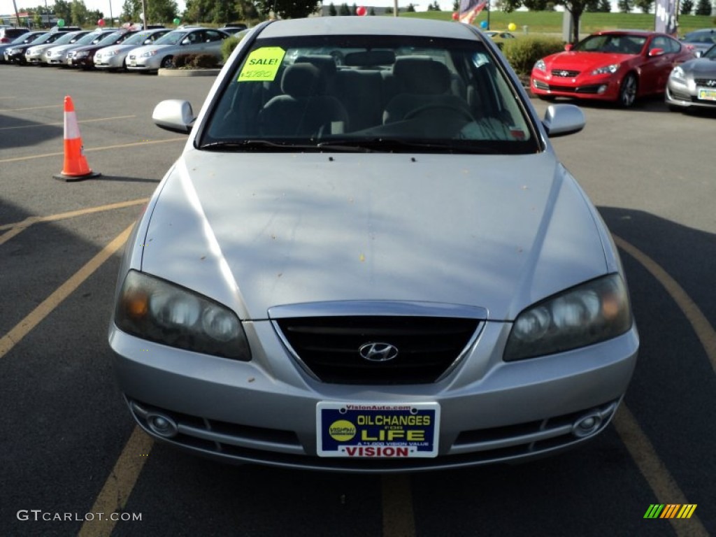 2004 Elantra GLS Sedan - Sterling Silver / Gray photo #12