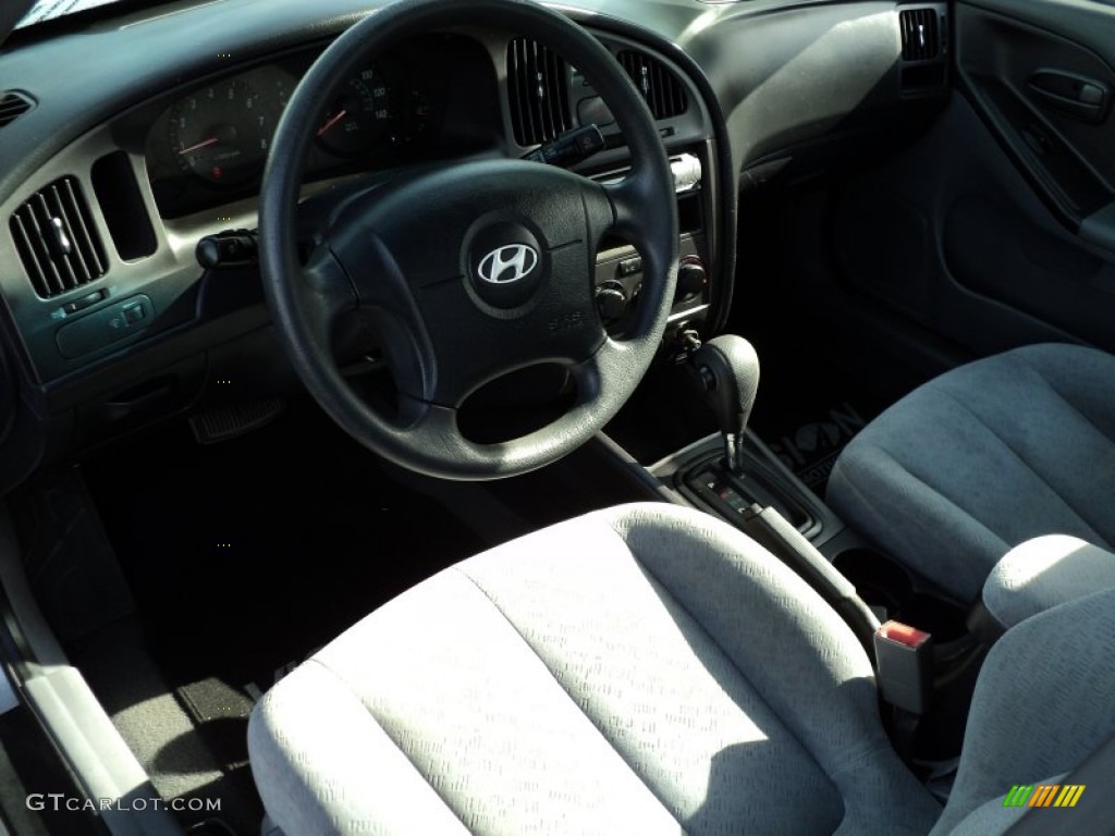 2004 Elantra GLS Sedan - Sterling Silver / Gray photo #20