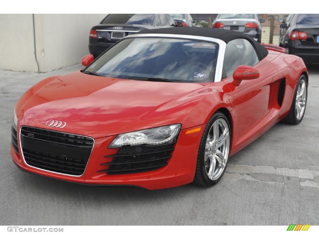 Brilliant Red 2012 Audi R8 Spyder 4.2 FSI quattro Exterior Photo #54287227