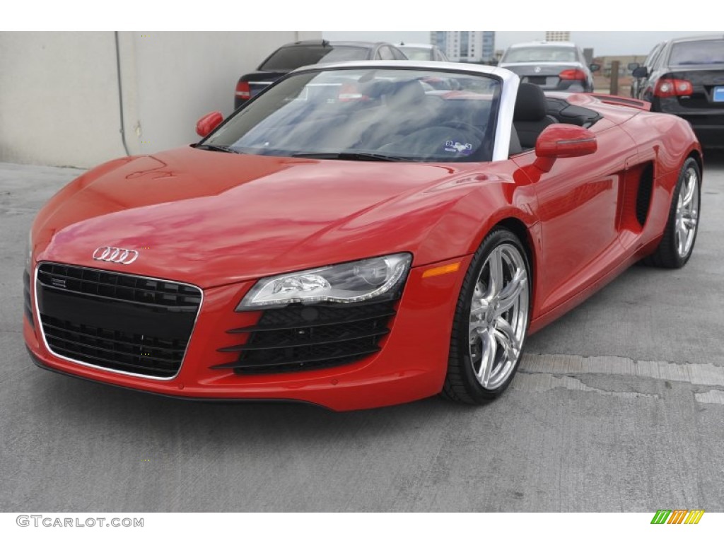 Brilliant Red 2012 Audi R8 Spyder 4.2 FSI quattro Exterior Photo #54287245