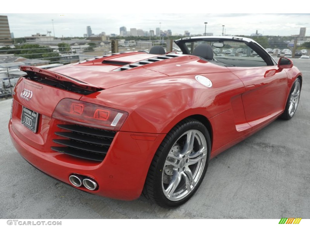 Brilliant Red 2012 Audi R8 Spyder 4.2 FSI quattro Exterior Photo #54287288