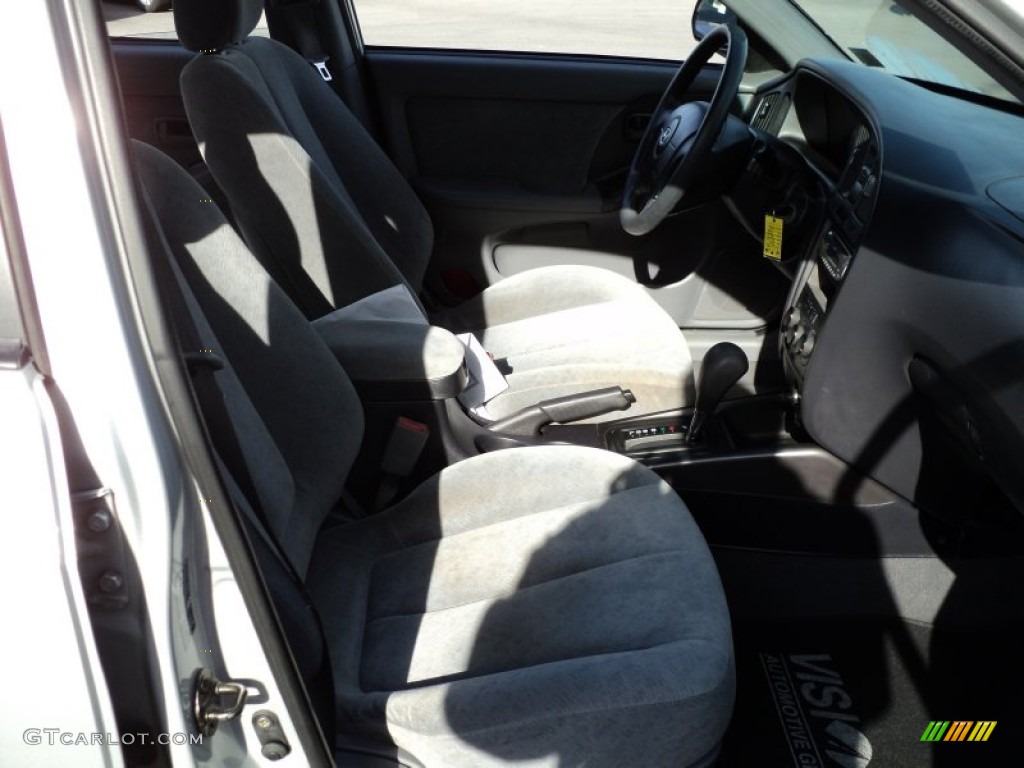 2004 Elantra GLS Sedan - Sterling Silver / Gray photo #29