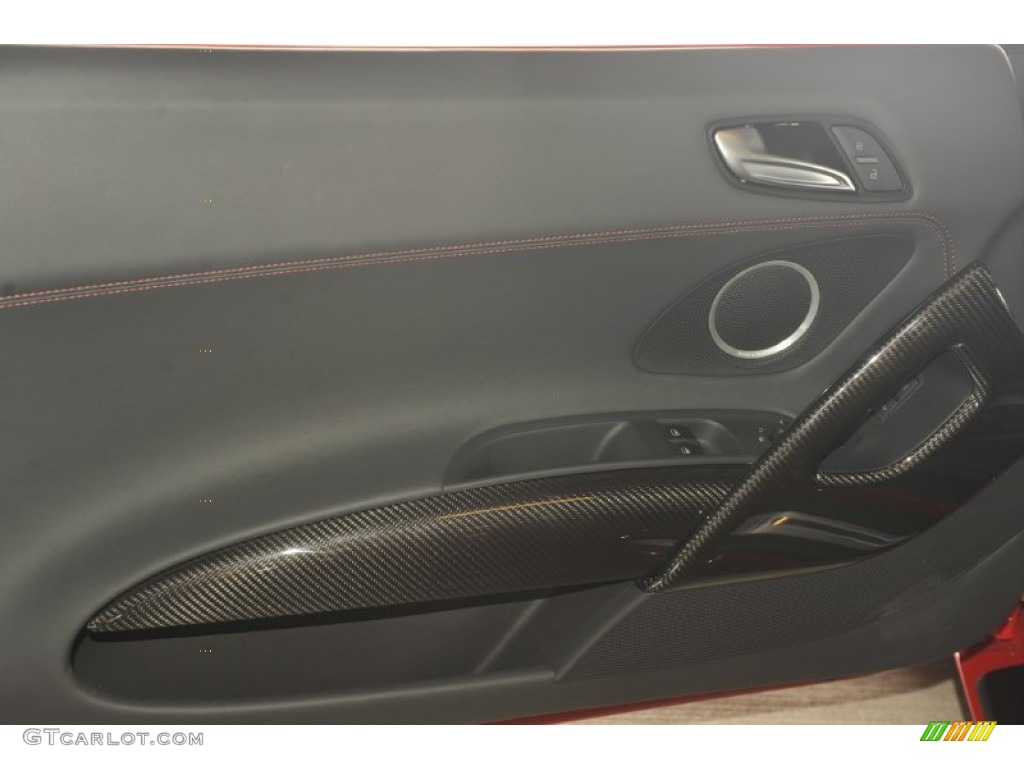 2012 Audi R8 Spyder 4.2 FSI quattro Black Door Panel Photo #54287324