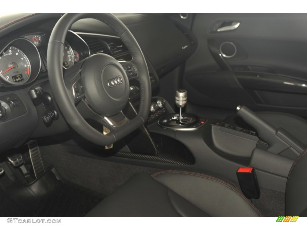 Black Interior 2012 Audi R8 Spyder 4.2 FSI quattro Photo #54287333