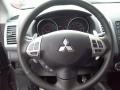 Black 2012 Mitsubishi Outlander GT S AWD Steering Wheel