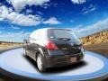 2009 Super Black Nissan Versa 1.8 S Hatchback  photo #3