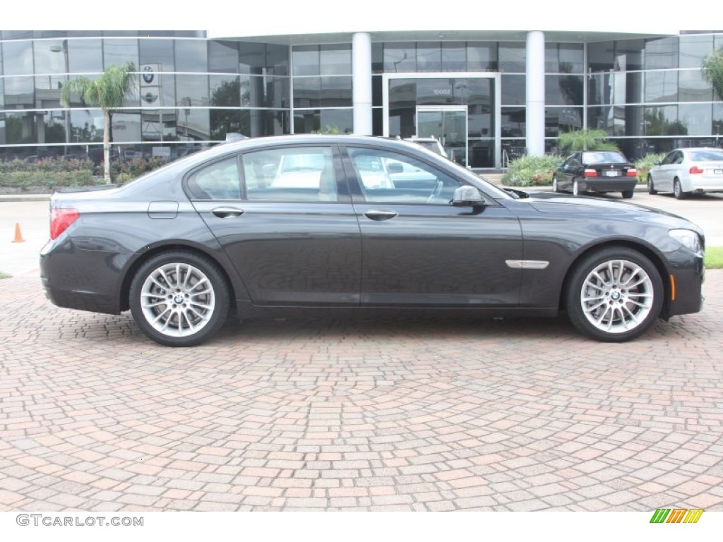 2011 7 Series 750i Sedan - Dark Graphite Metallic / Saddle/Black Nappa Leather photo #3