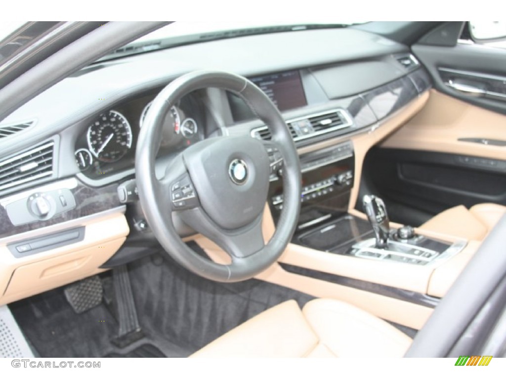 2011 7 Series 750i Sedan - Dark Graphite Metallic / Saddle/Black Nappa Leather photo #10