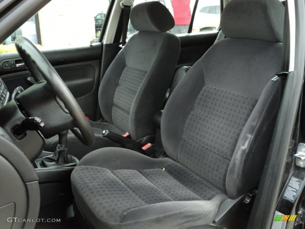 Black Interior 2002 Volkswagen Golf GLS Sedan Photo #54288241