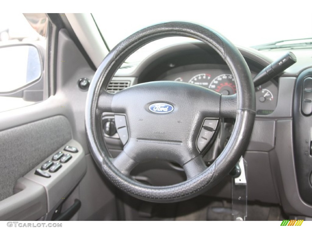 2002 Ford Explorer XLS Graphite Steering Wheel Photo #54288596