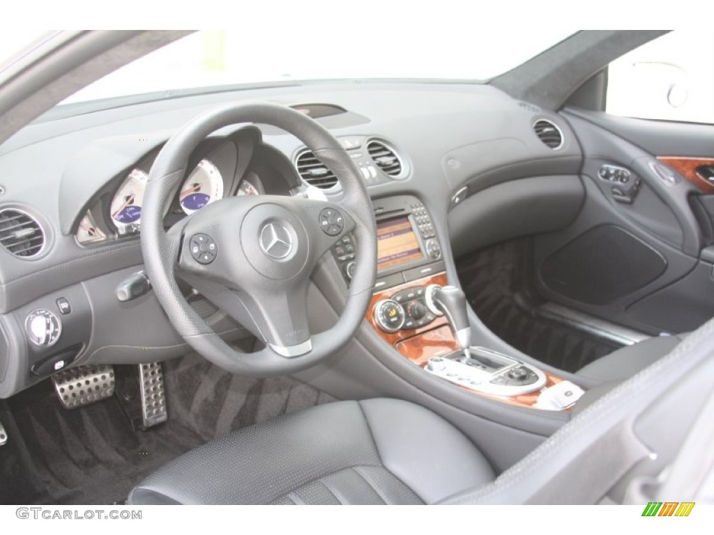 AMG Black Interior 2009 Mercedes-Benz SL 63 AMG Roadster Photo #54289729