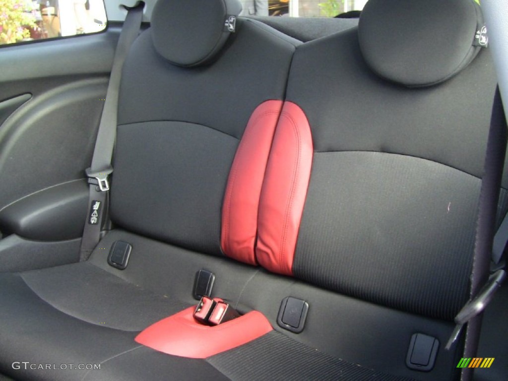 Rooster Red Leather/Carbon Black Interior 2010 Mini Cooper S Hardtop Photo #54291491
