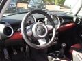 2010 Mini Cooper Rooster Red Leather/Carbon Black Interior Dashboard Photo