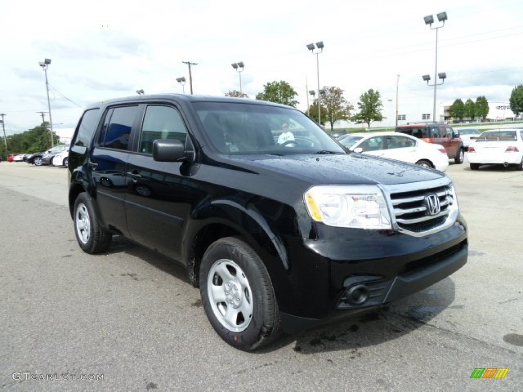 Crystal Black Pearl 2012 Honda Pilot LX 4WD Exterior Photo #54293780