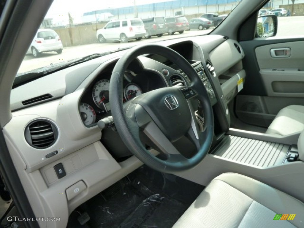 Gray Interior 2012 Honda Pilot LX 4WD Photo #54293861