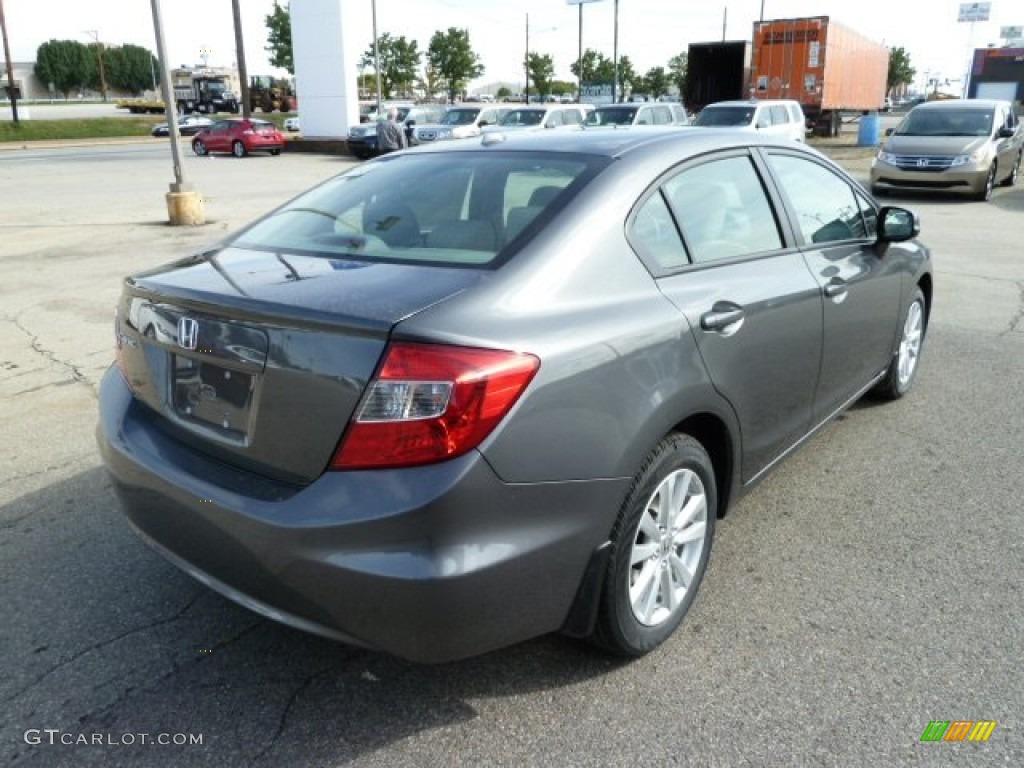 Polished Metal Metallic 2012 Honda Civic EX Sedan Exterior Photo #54294078