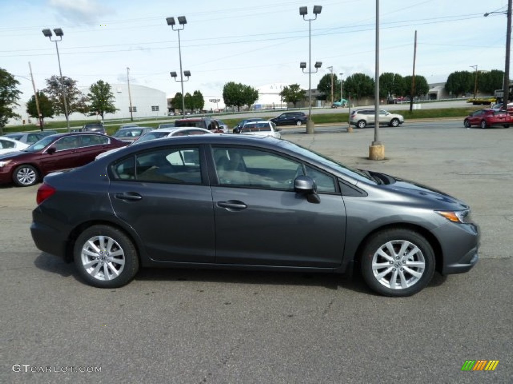 Polished Metal Metallic 2012 Honda Civic EX Sedan Exterior Photo #54294089