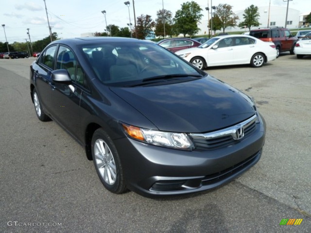 Polished Metal Metallic 2012 Honda Civic EX Sedan Exterior Photo #54294098