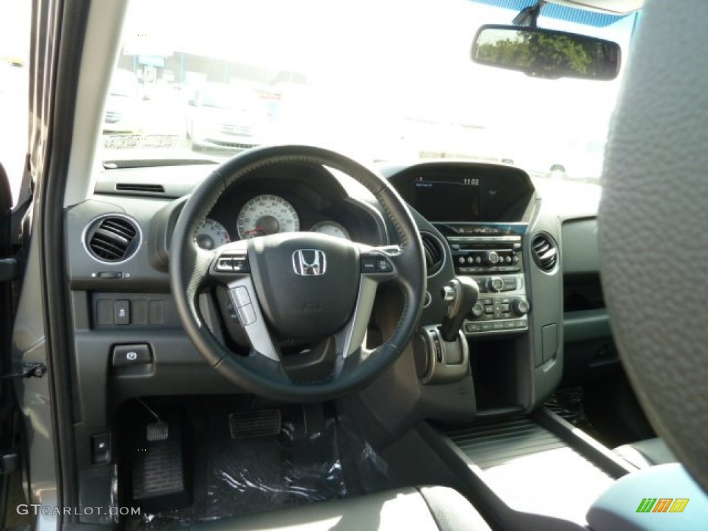 2012 Honda Pilot EX-L 4WD Black Dashboard Photo #54294525