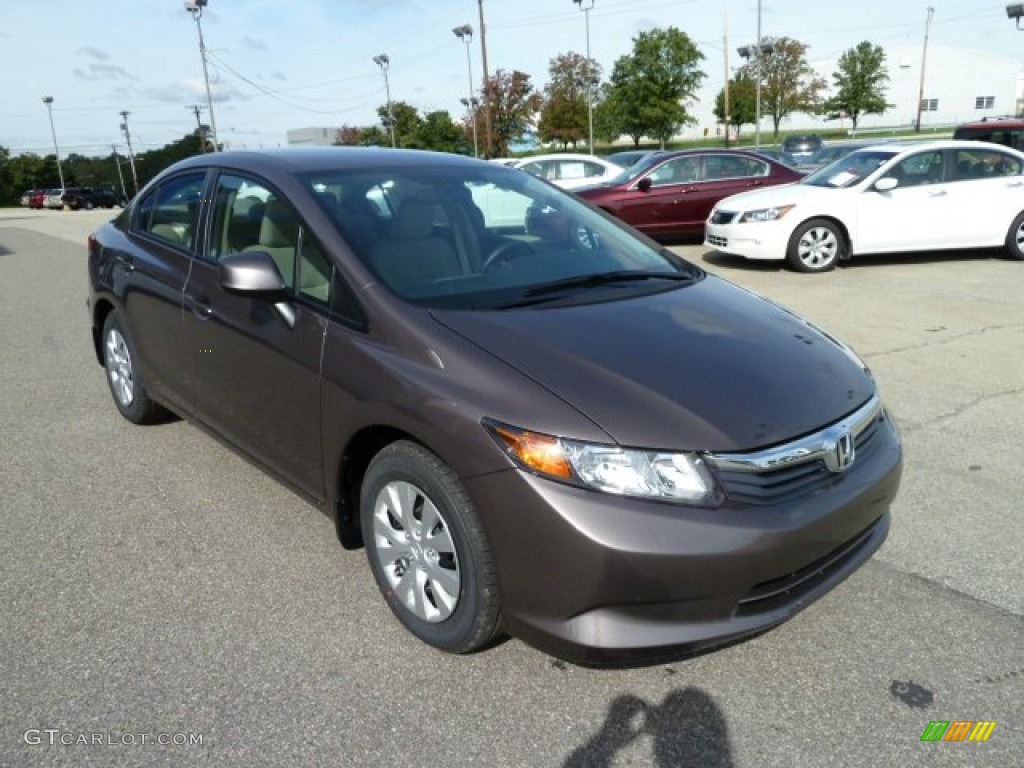 Urban Titanium Metallic 2012 Honda Civic LX Sedan Exterior Photo #54294681