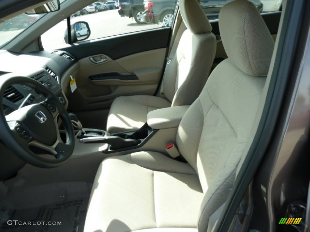 Beige Interior 2012 Honda Civic LX Sedan Photo #54294696