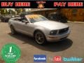 2005 Satin Silver Metallic Ford Mustang V6 Premium Convertible  photo #1