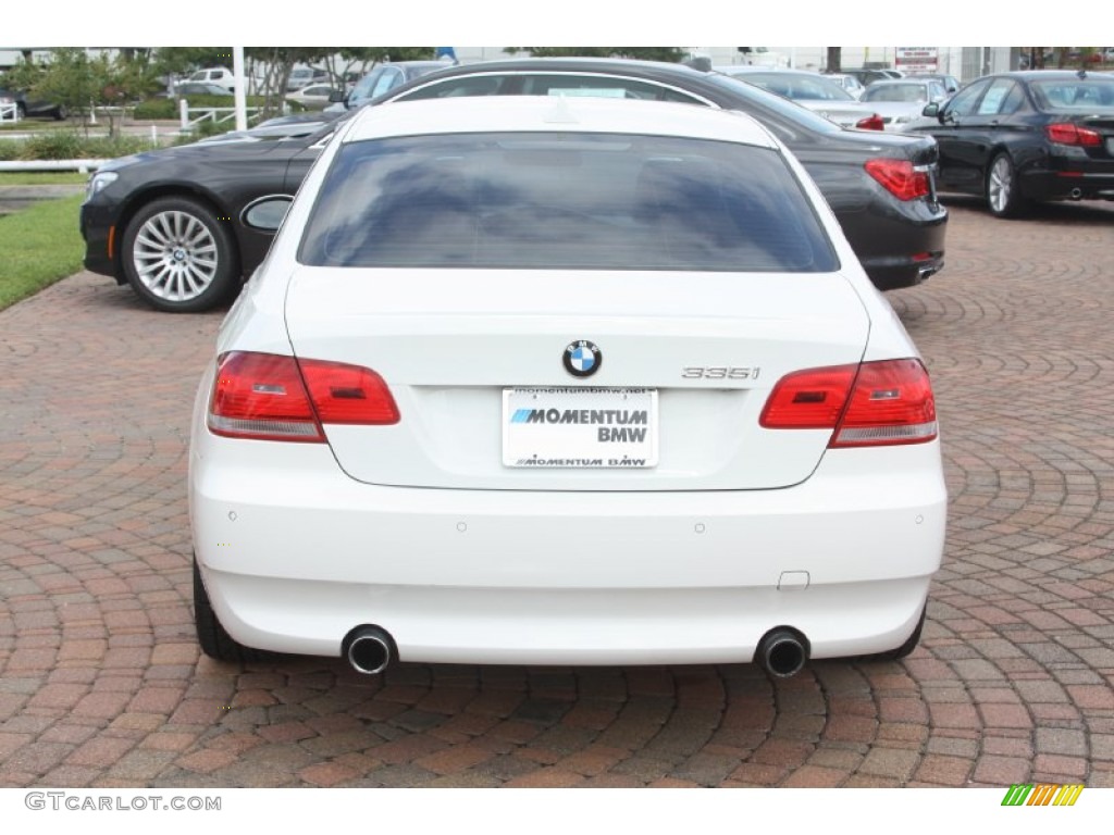2008 3 Series 335i Coupe - Alpine White / Saddle Brown/Black photo #8